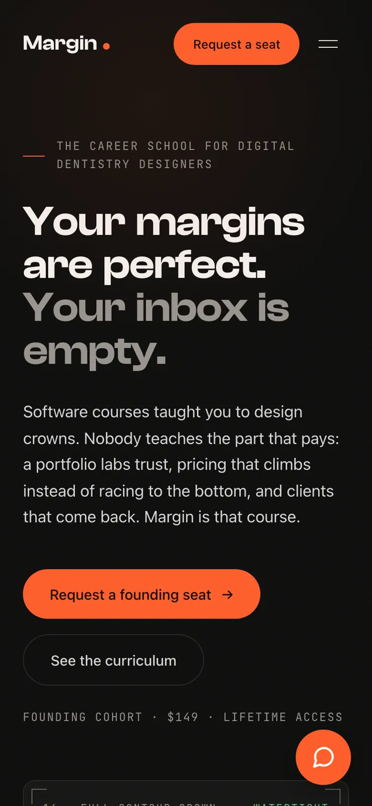 Margin Academy homepage